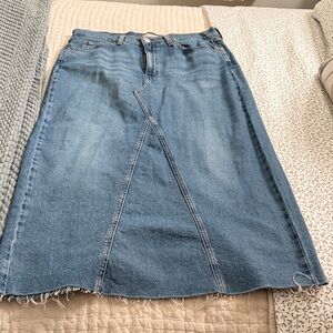 Signature by Levi Strauss Classic Blue Midi Skirt